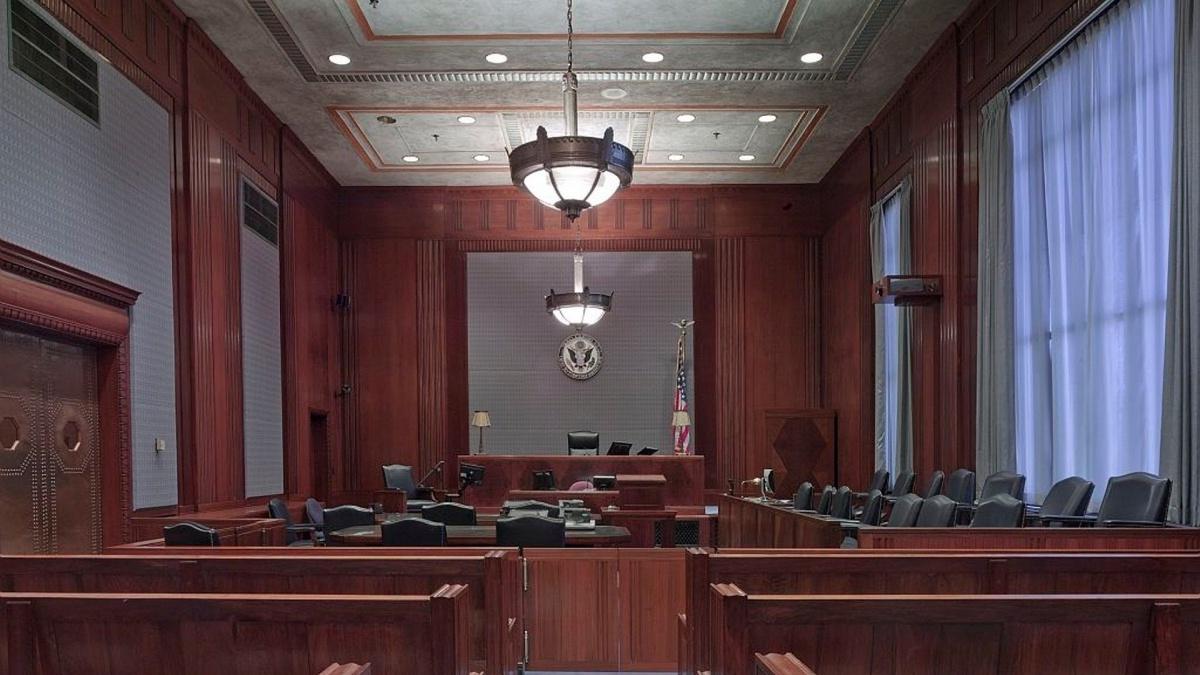 Justice court room